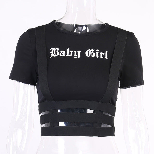 Crop Top O-Neck T-shirt