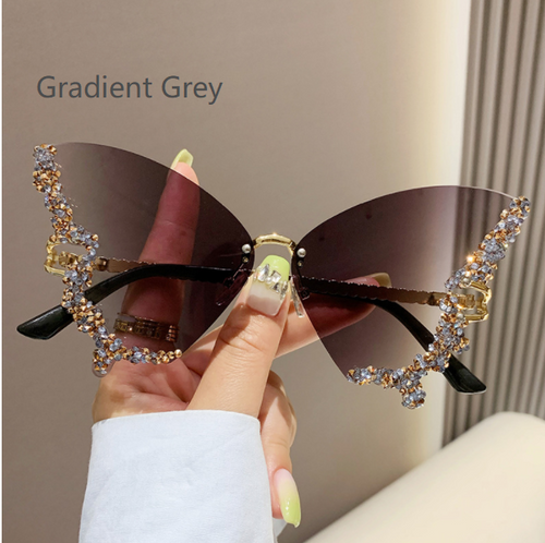 Load image into Gallery viewer, Diamond Butterfly Sunglasses
